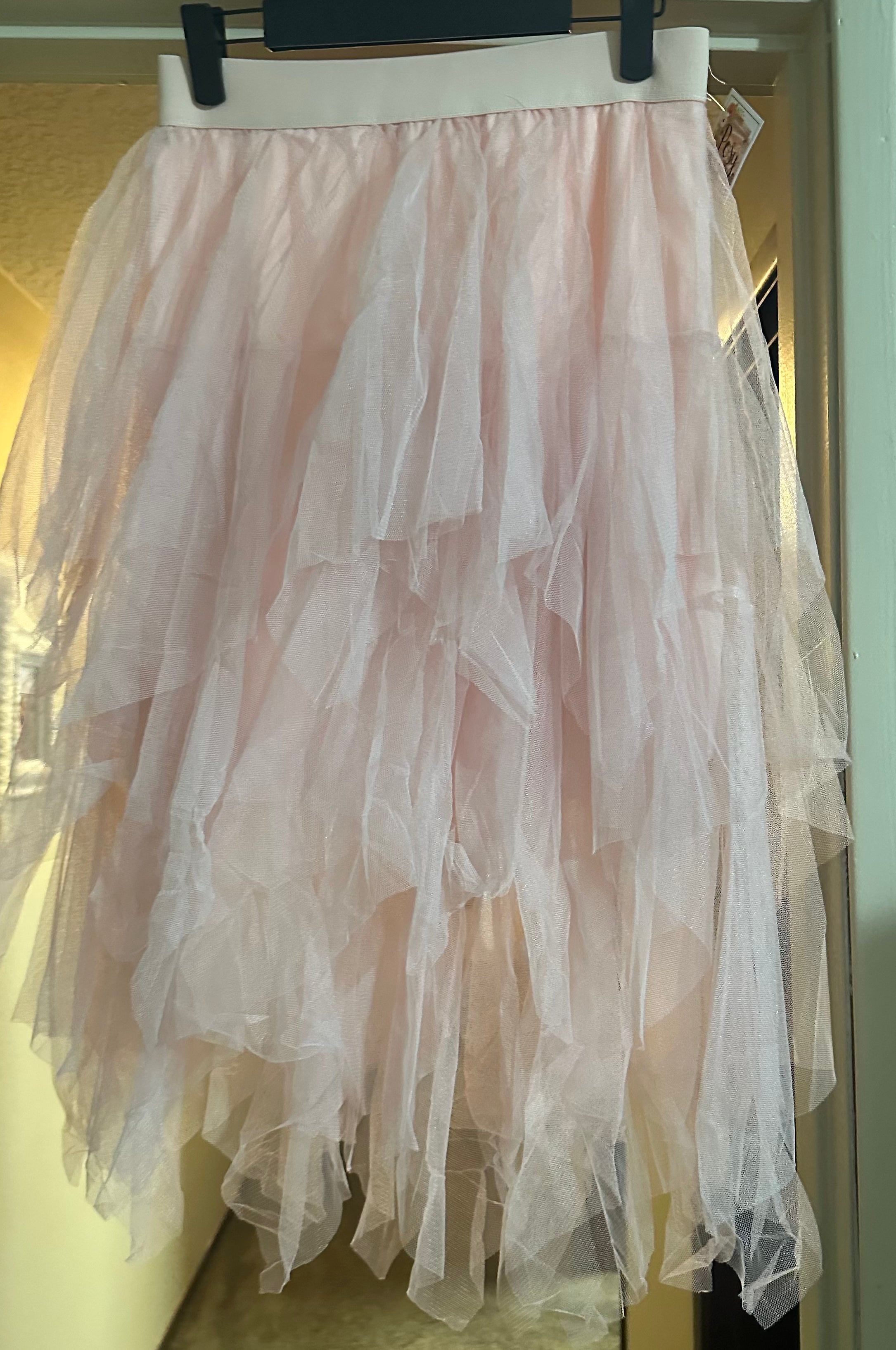 The Blush Pink Tulle Festival Short Skirt