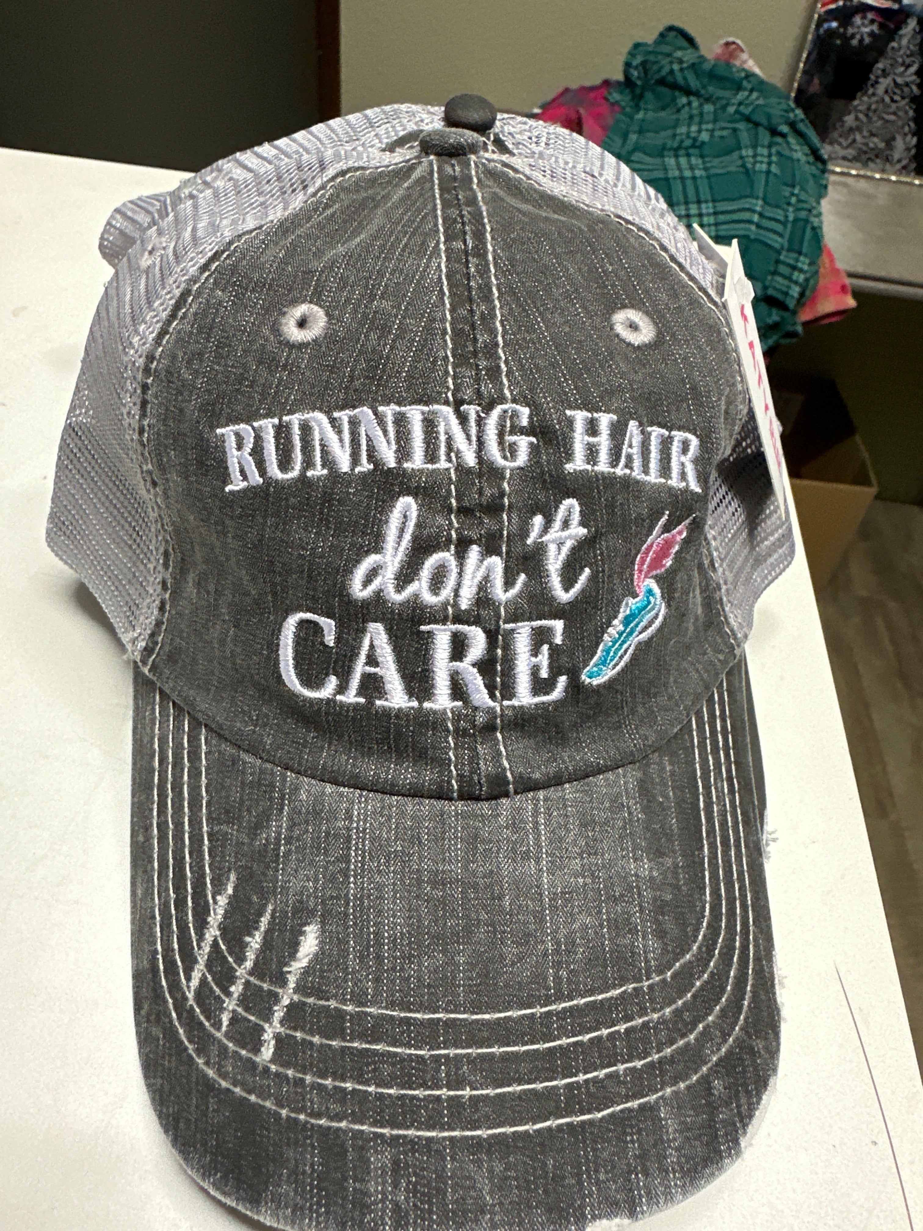 The Running Hair Don’t Care Trucker Hat