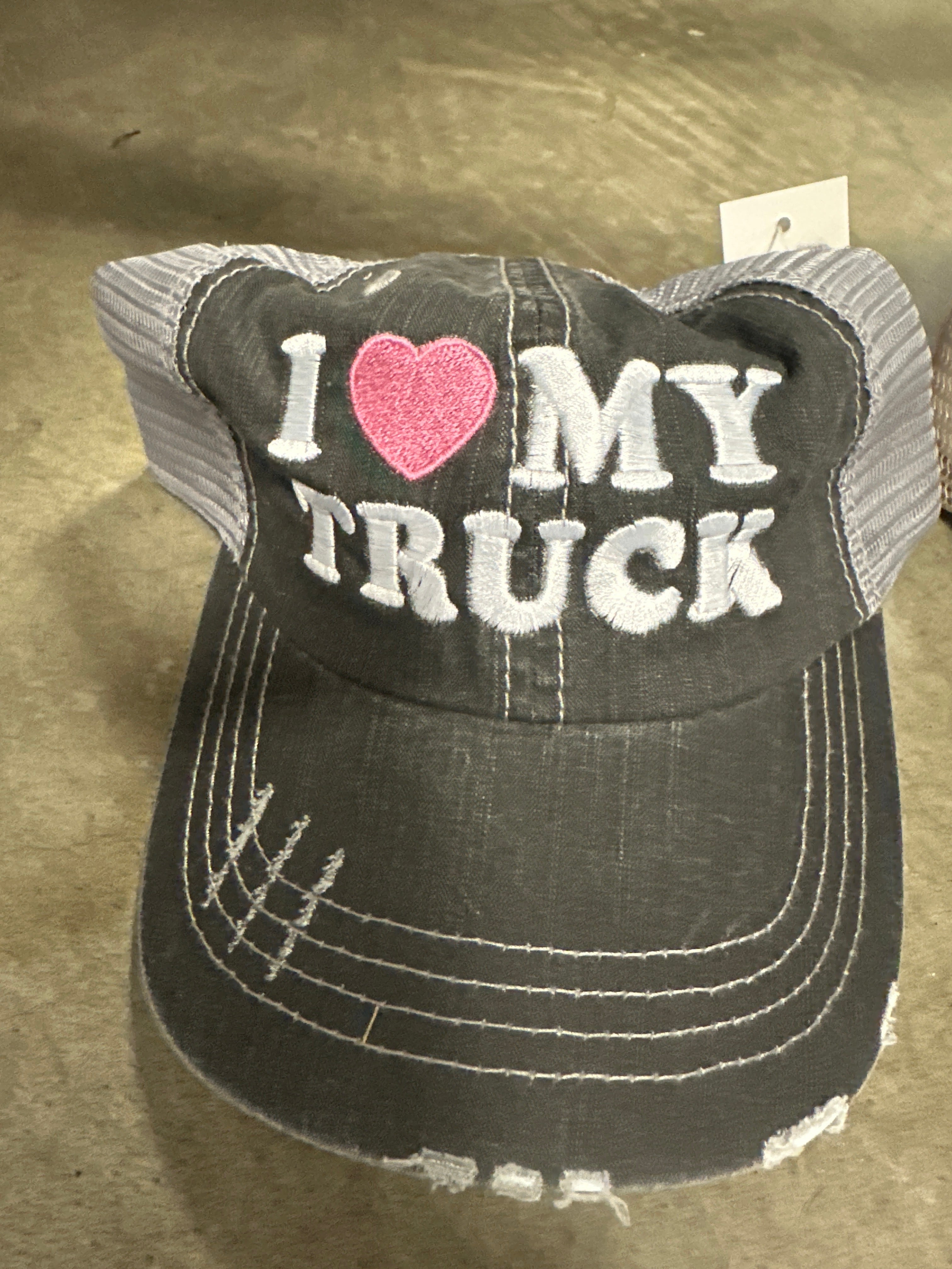 The I Love My Truck Trucker Hat