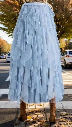 Periwinkle Tulle Festival Skirt