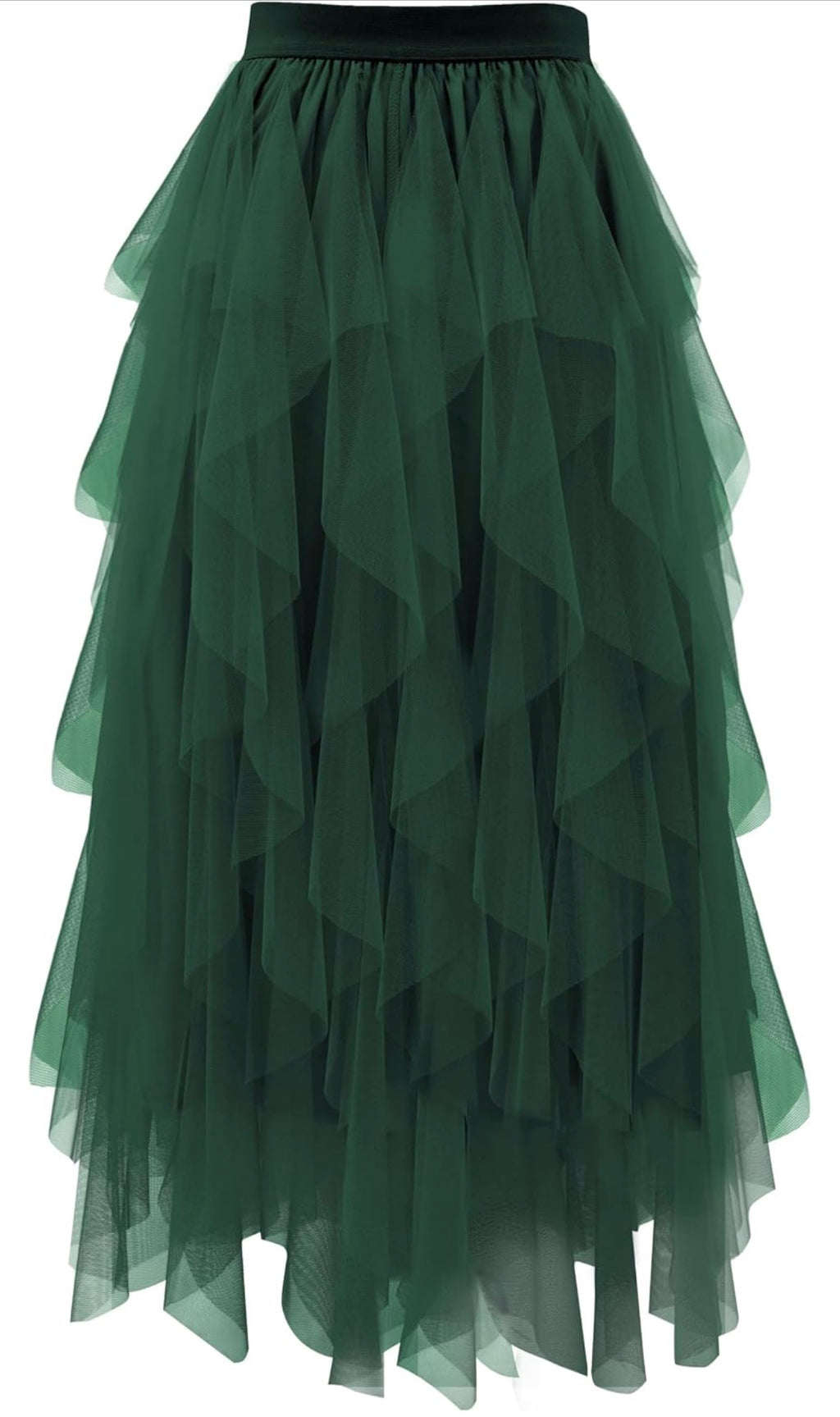 The Tulle Festival Skirt in Deep Green