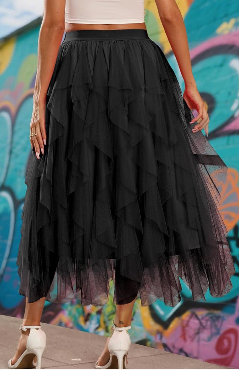 The Black Tulle Festival Skirt