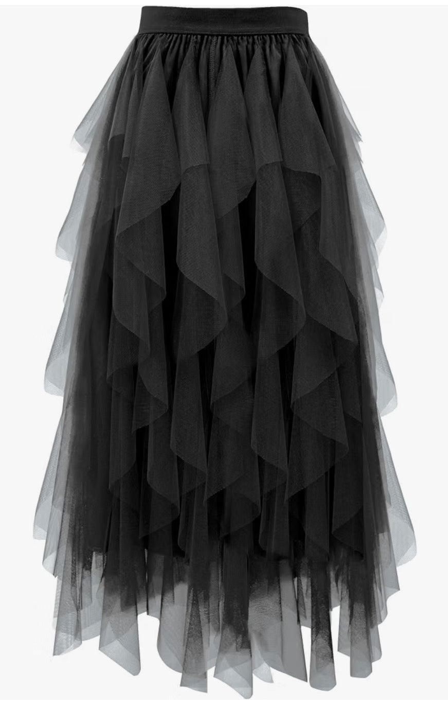 The Tulle Festival Skirt in Black