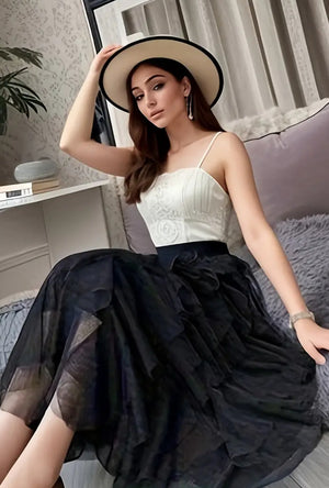 The Black Tulle Festival Skirt