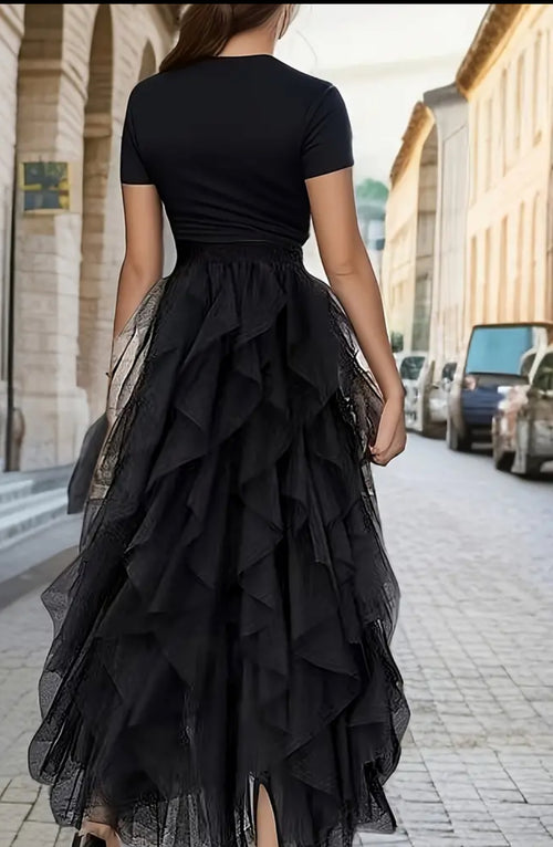 The Black Tulle Festival Skirt