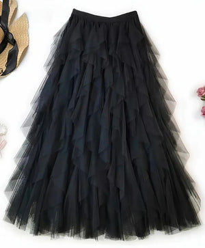 Black Tulle Festival Skirt