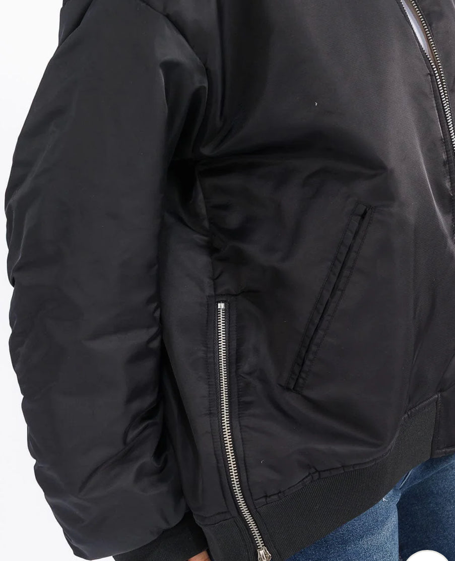 The Black Bomber Jacket