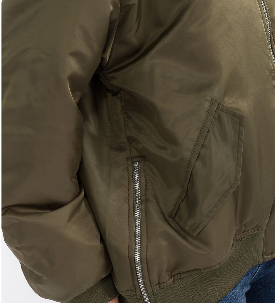 WOMEN'S Olive Bomber JACKET