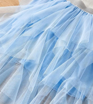 The Blue Tulle Festival Skirt for Girls