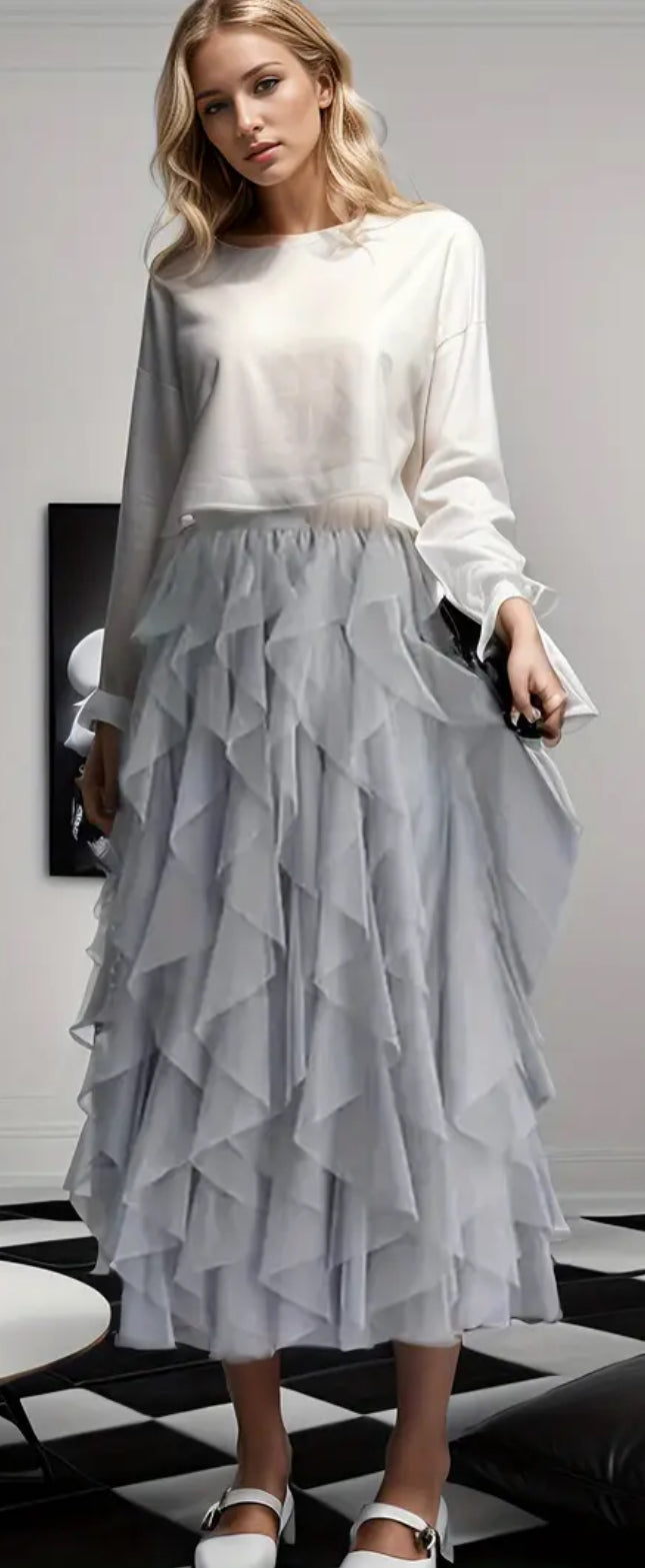 The Gray Tulle Festival Skirt