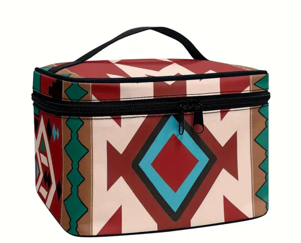 The Bohemian Cosmetic Case in Red