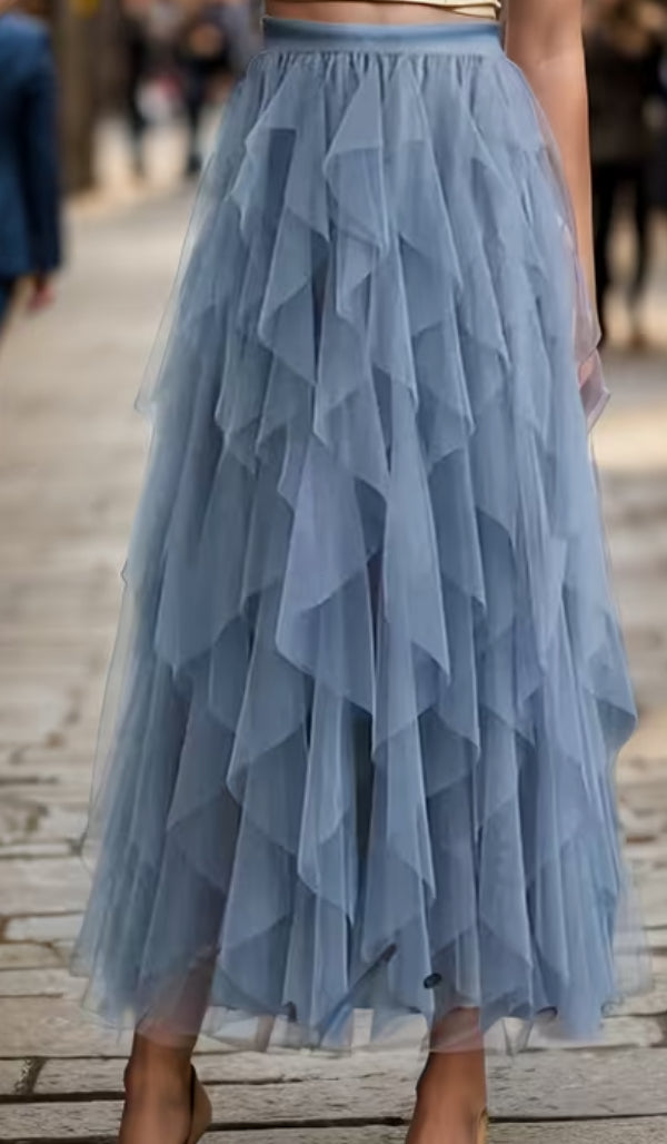 The Periwinkle Tulle Festival Skirt