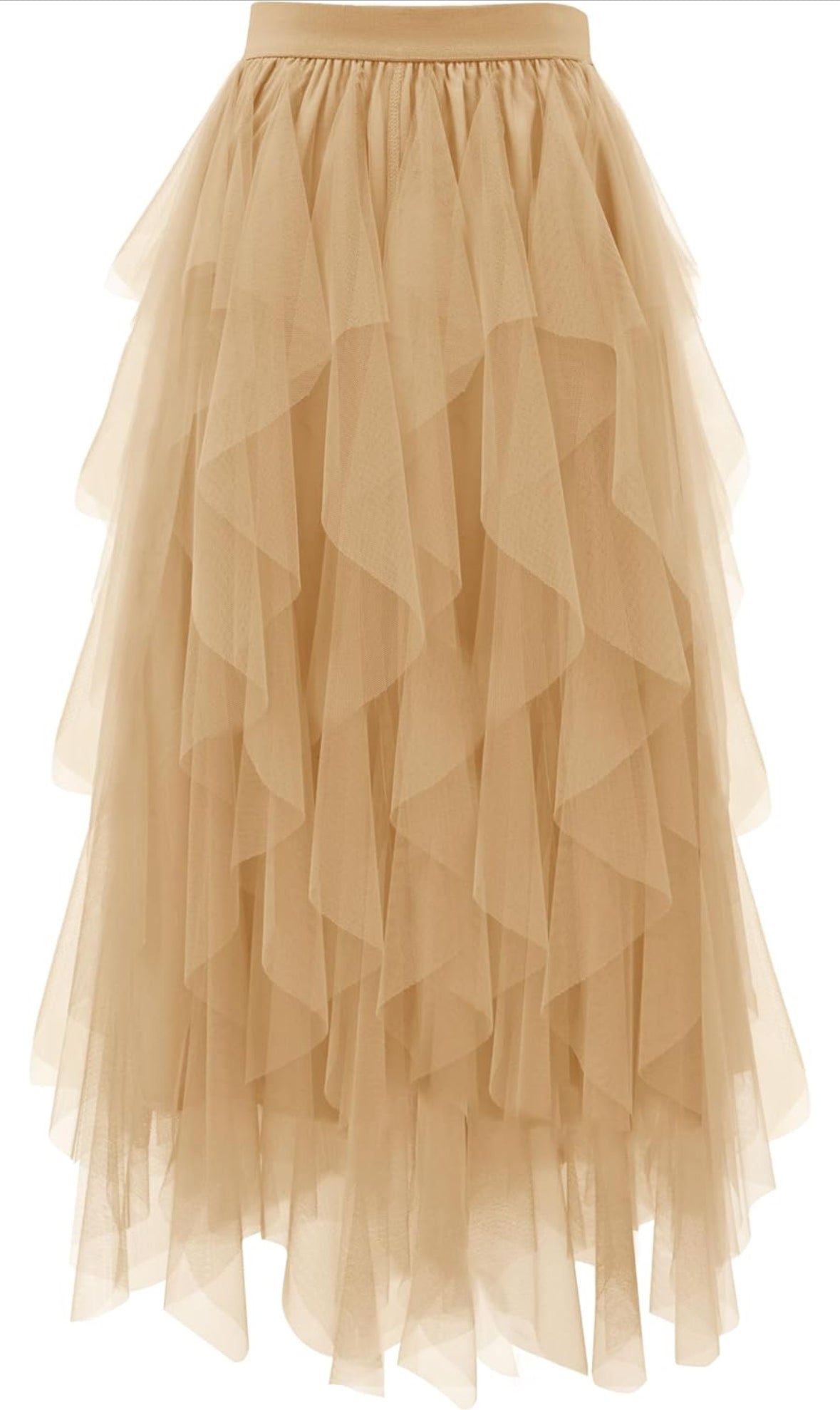 The Taupe Tulle Festival Skirt