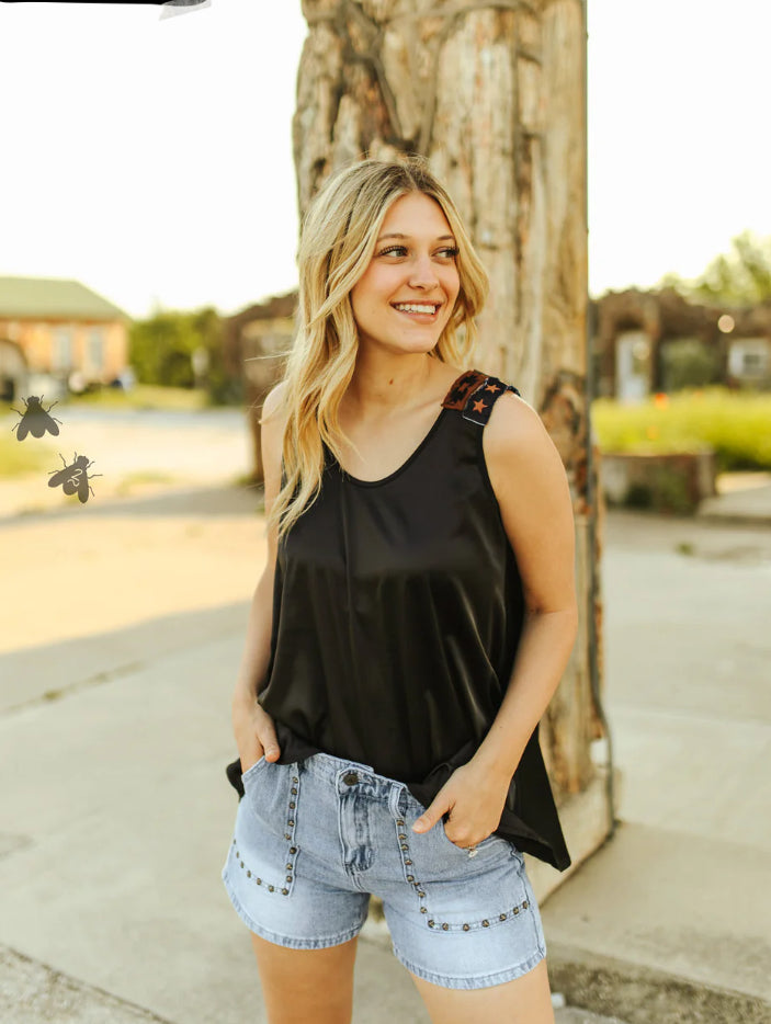 The Slay It Satin Tank