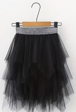 The Black Tulle Festival Skirt for Girls