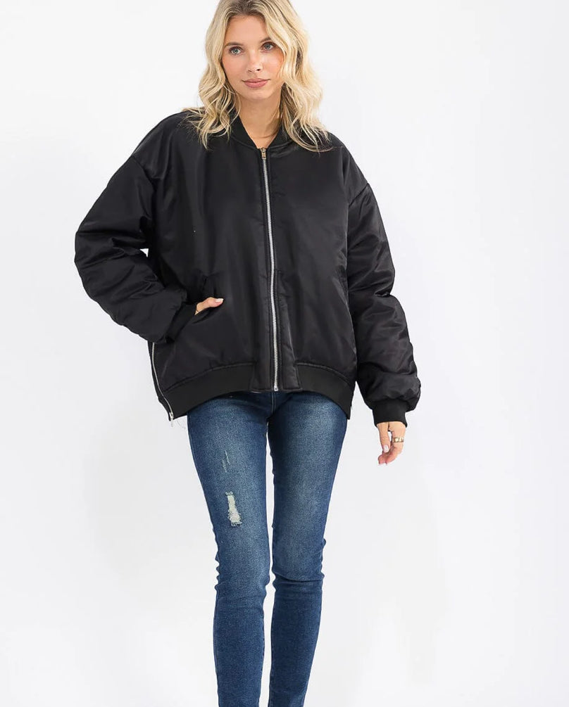The Black Bomber Jacket