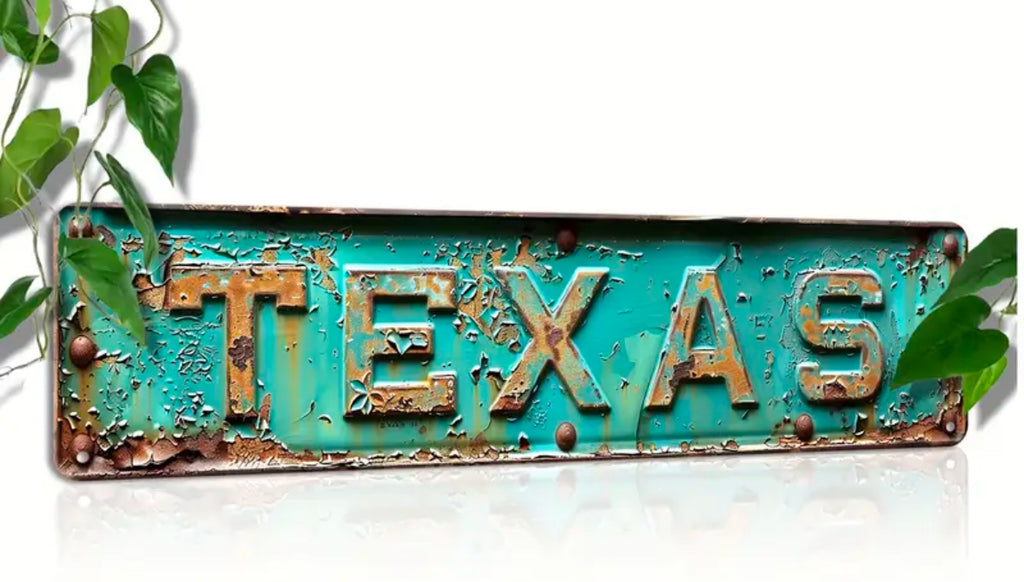 RUSTIC TEXAS METAL Wall Art
