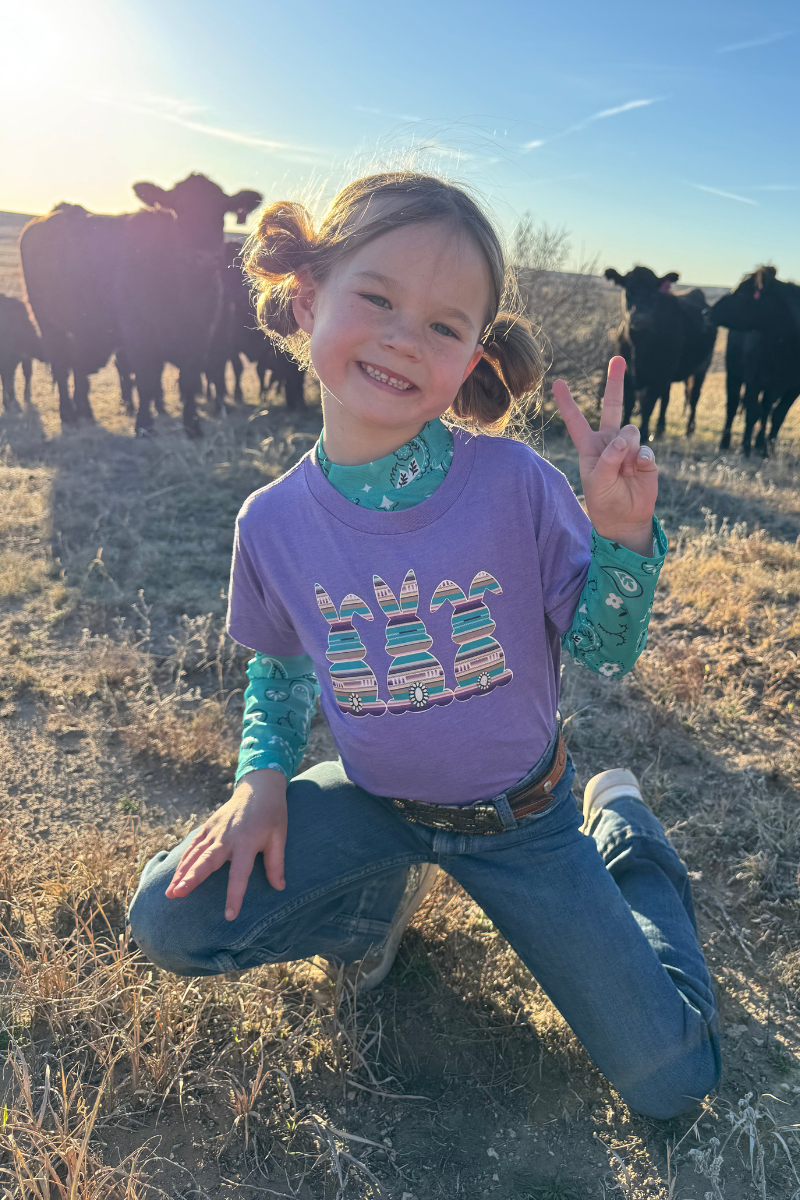 The Mini Serape Bunny Tee