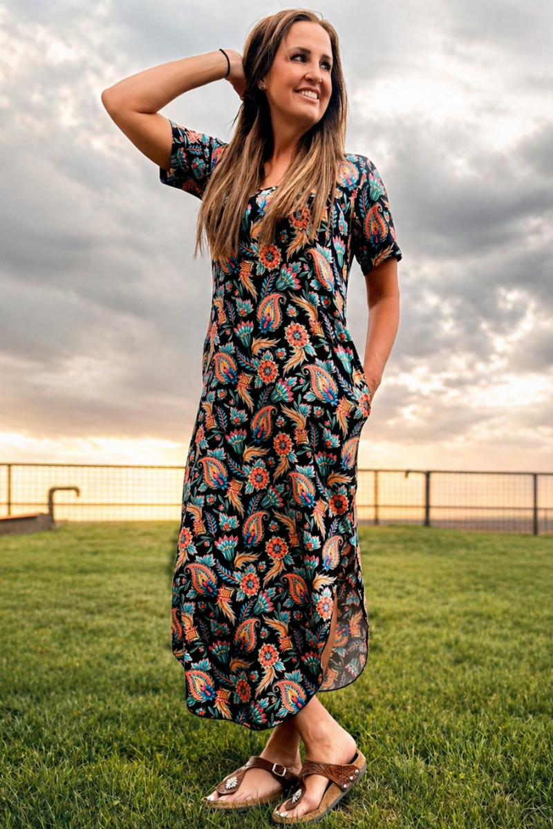 THE PAINTED BLOOM MAXI DRESS