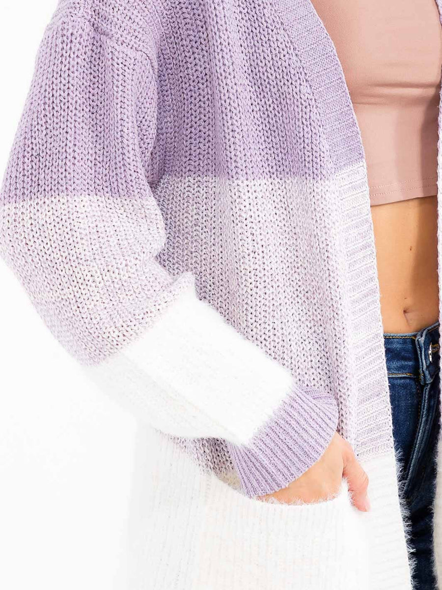 The Lavender Color Block Sweater