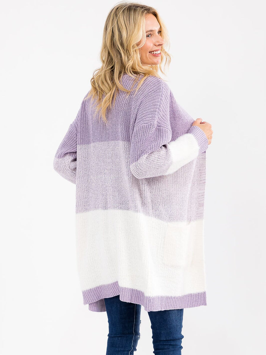 The Lavender Color Block Sweater