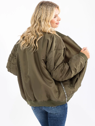 The Bomber Jacket in Olive
