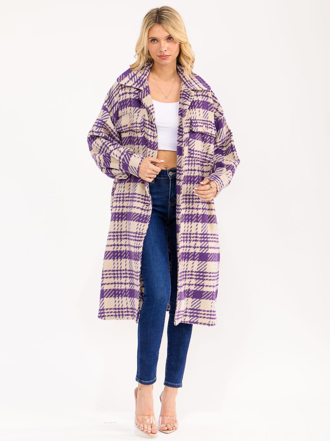The Lavender Plaid Coat