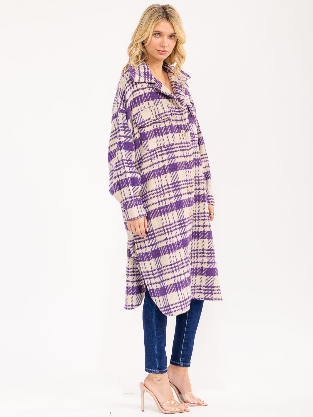 The Lavender Plaid Coat