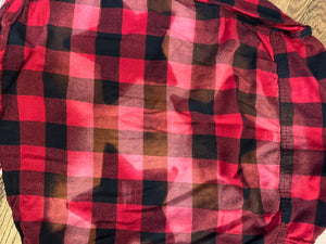 NEW Red/Black Flannel with Star Design