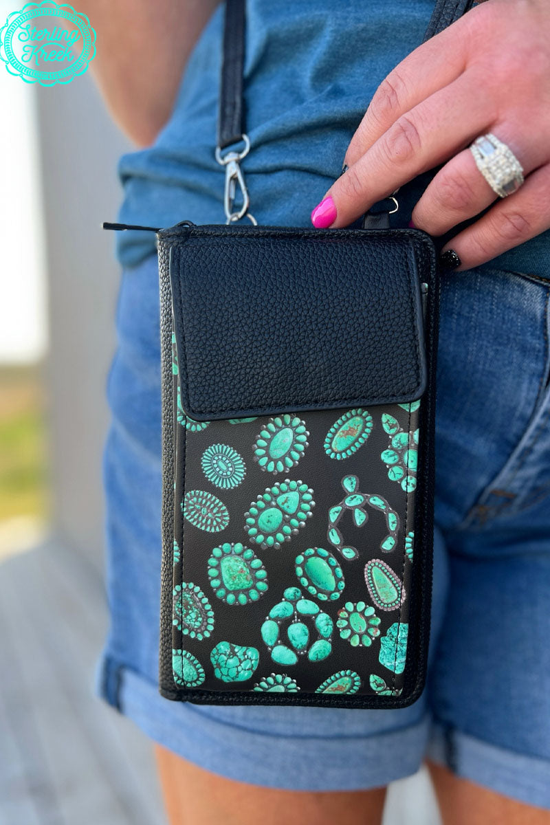 The Forever in Turquoise PHONE WALLET BAG