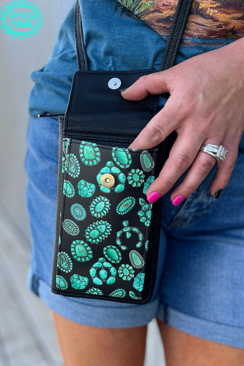 The Forever in Turquoise PHONE WALLET BAG