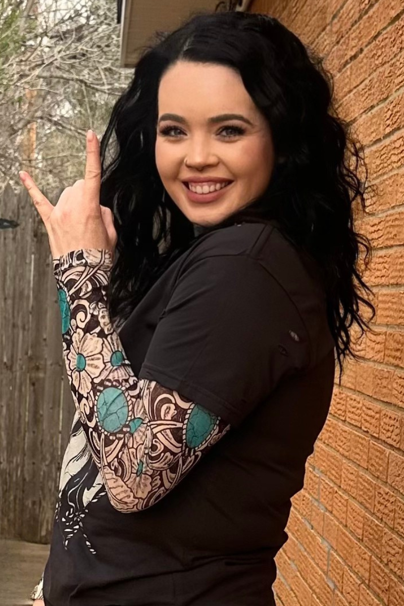 The Tattoos On This Town Mesh Top