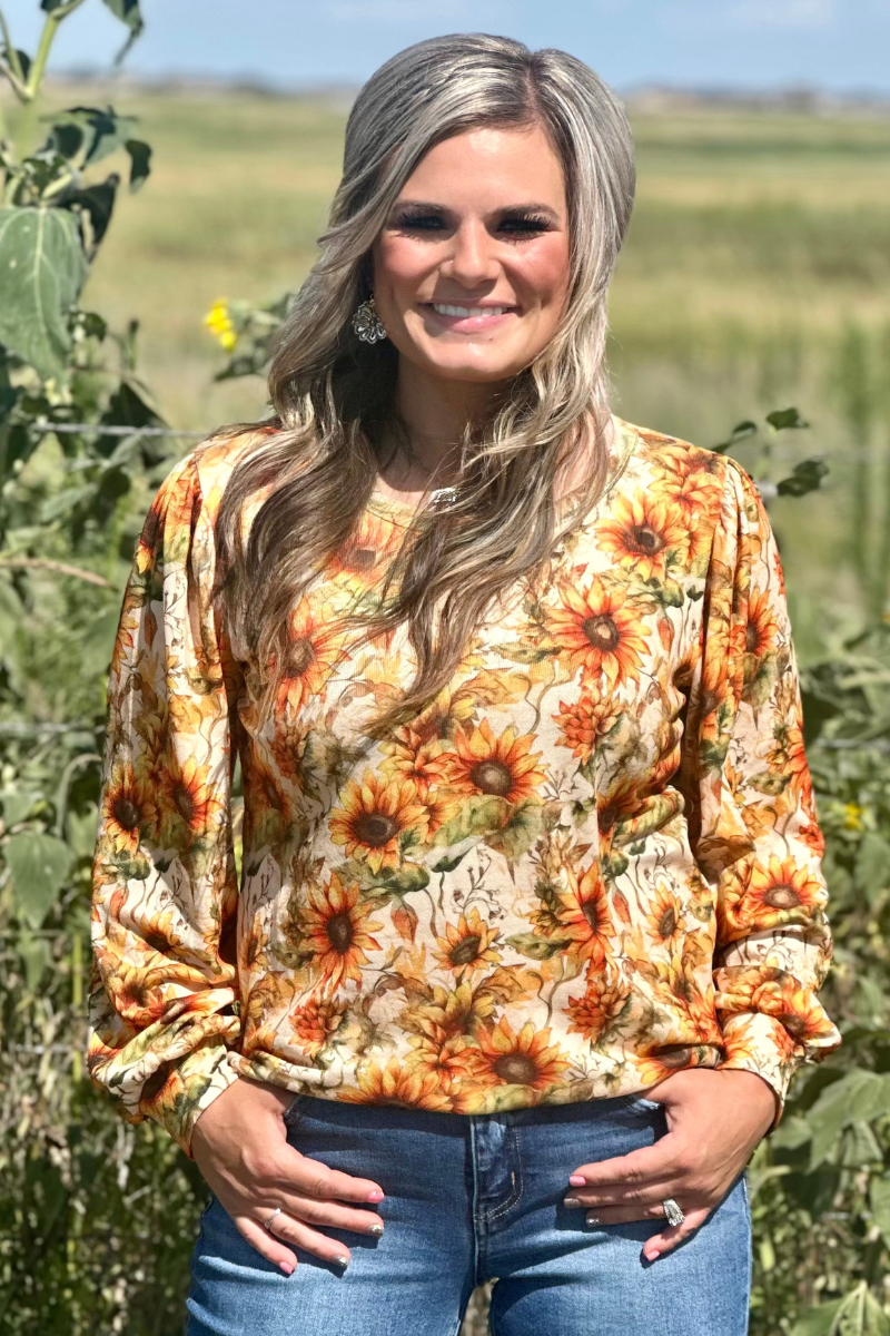 The GOLDEN HARVEST KNIT TOP