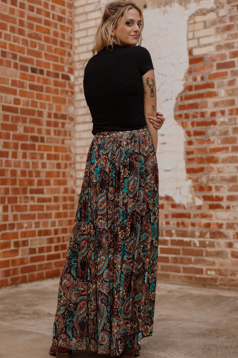 The Sagebrush Swirl Maxi Skirt
