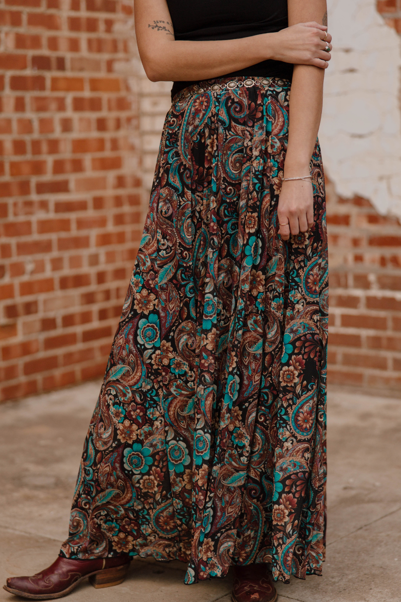 The Sagebrush Swirl Maxi Skirt