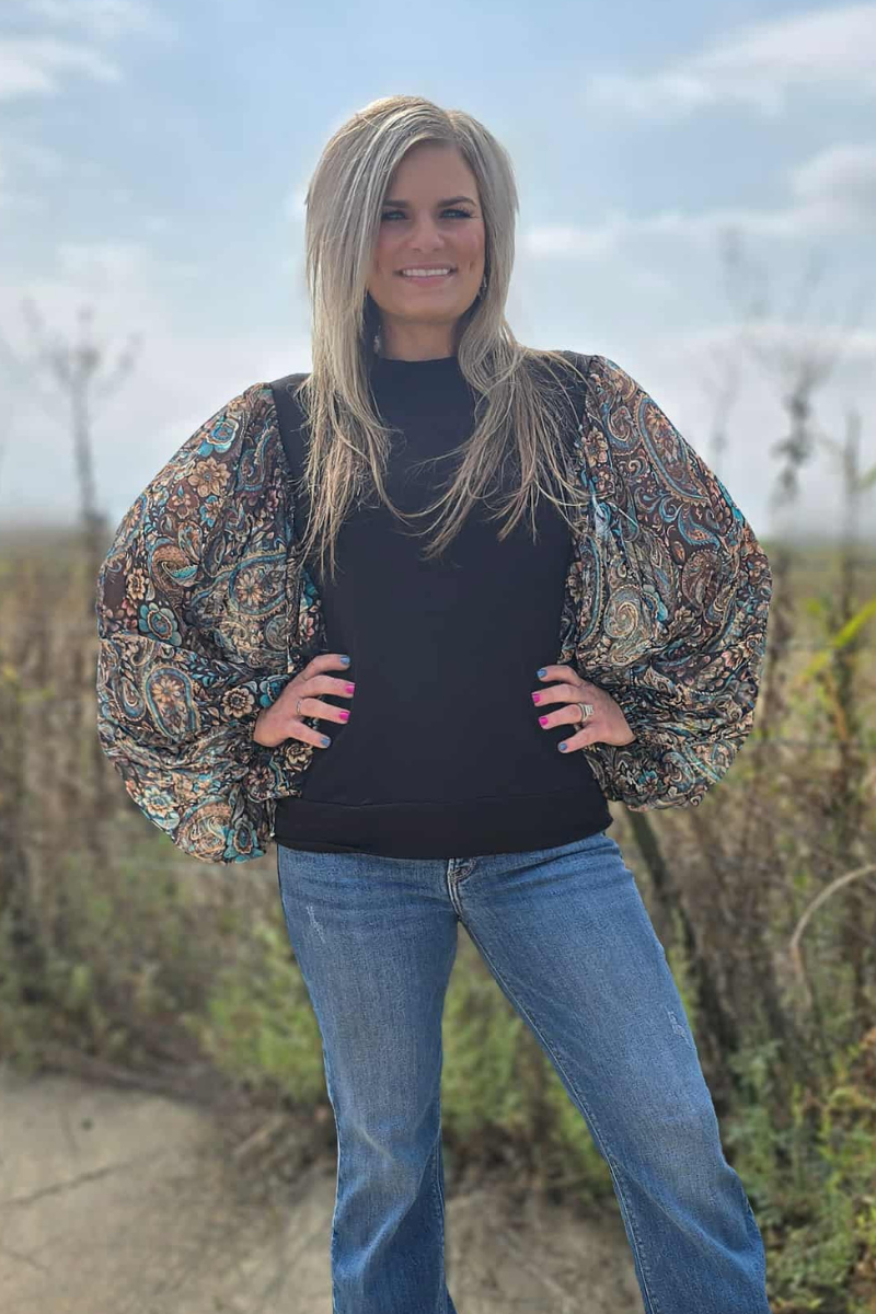 The PAISLEY DREAMS TOP