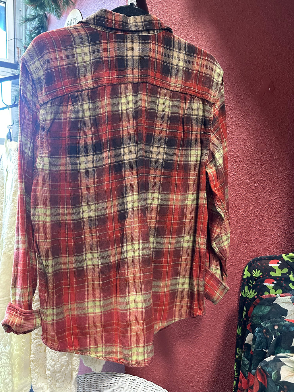 NEW Up Cycled Flannel Size MED