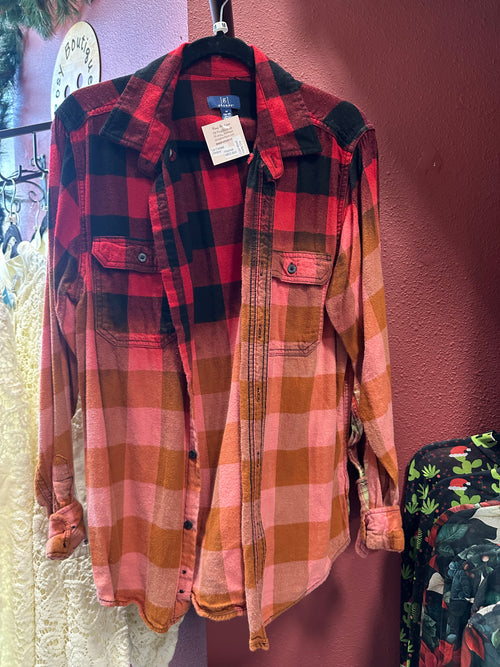 NEW Up Cycled Flannel Size MED