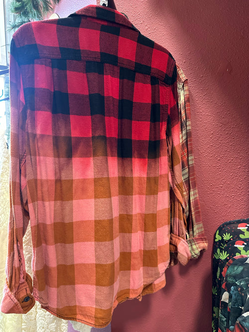 NEW Up Cycled Flannel Size MED
