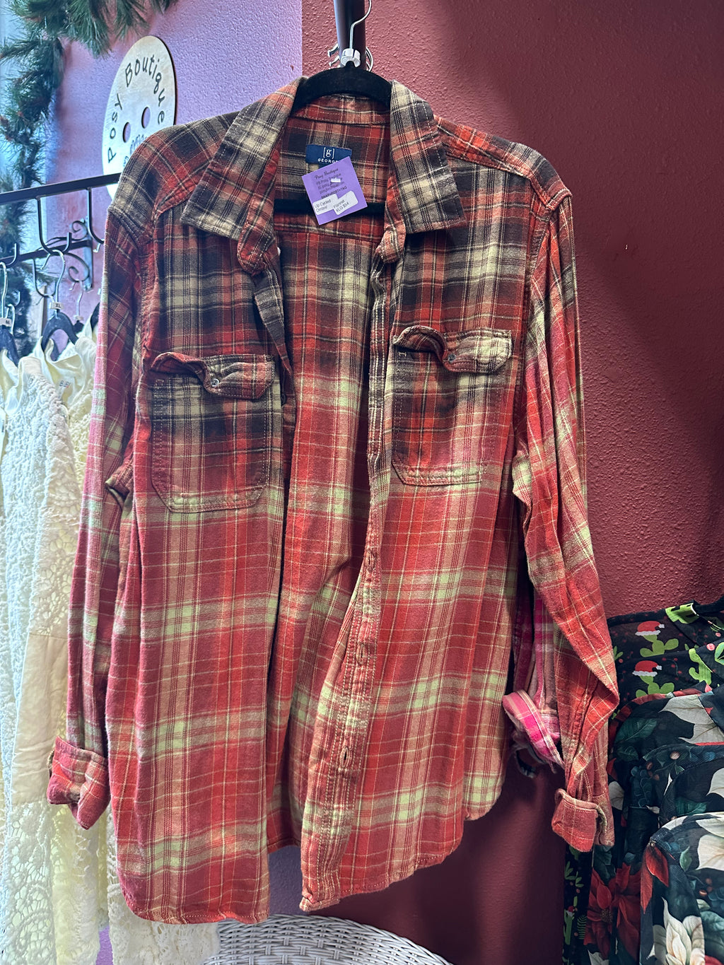 NEW Up Cycled Flannel Size XLG