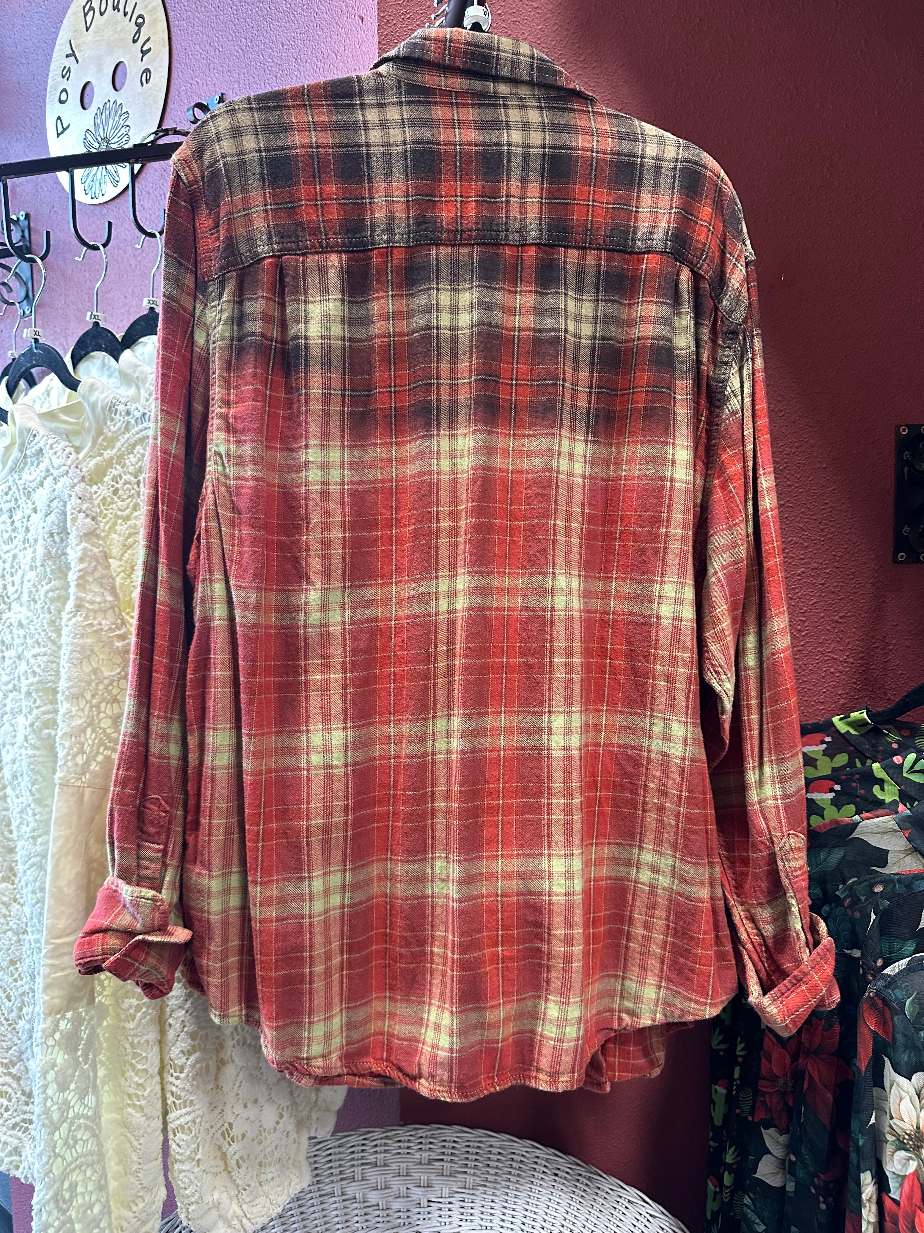 NEW Up Cycled Flannel Size XLG