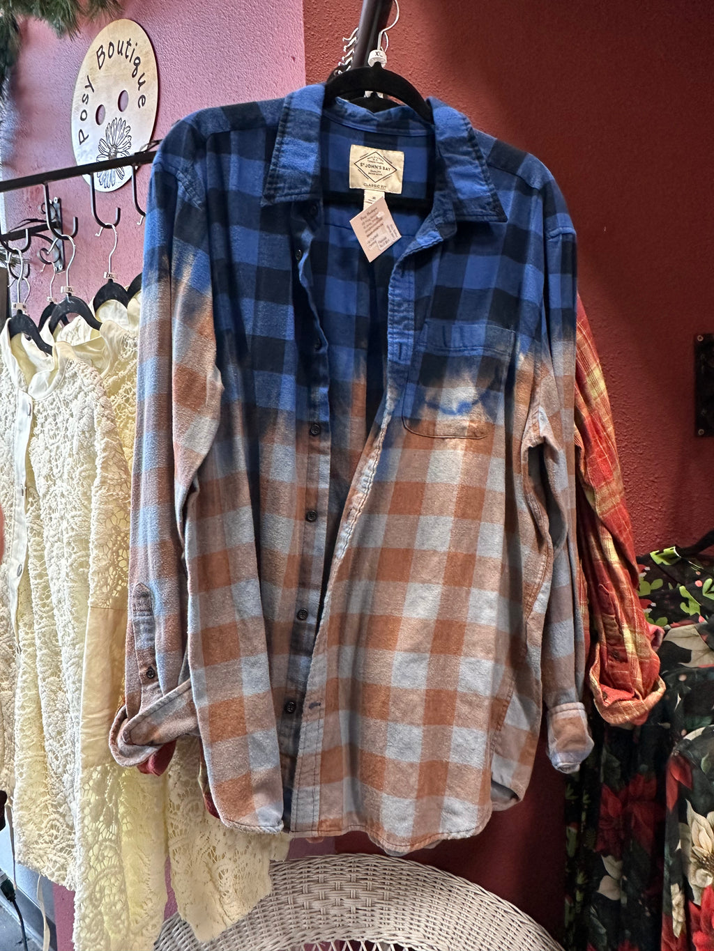 NEW Up Cycled Flannel Size XLG