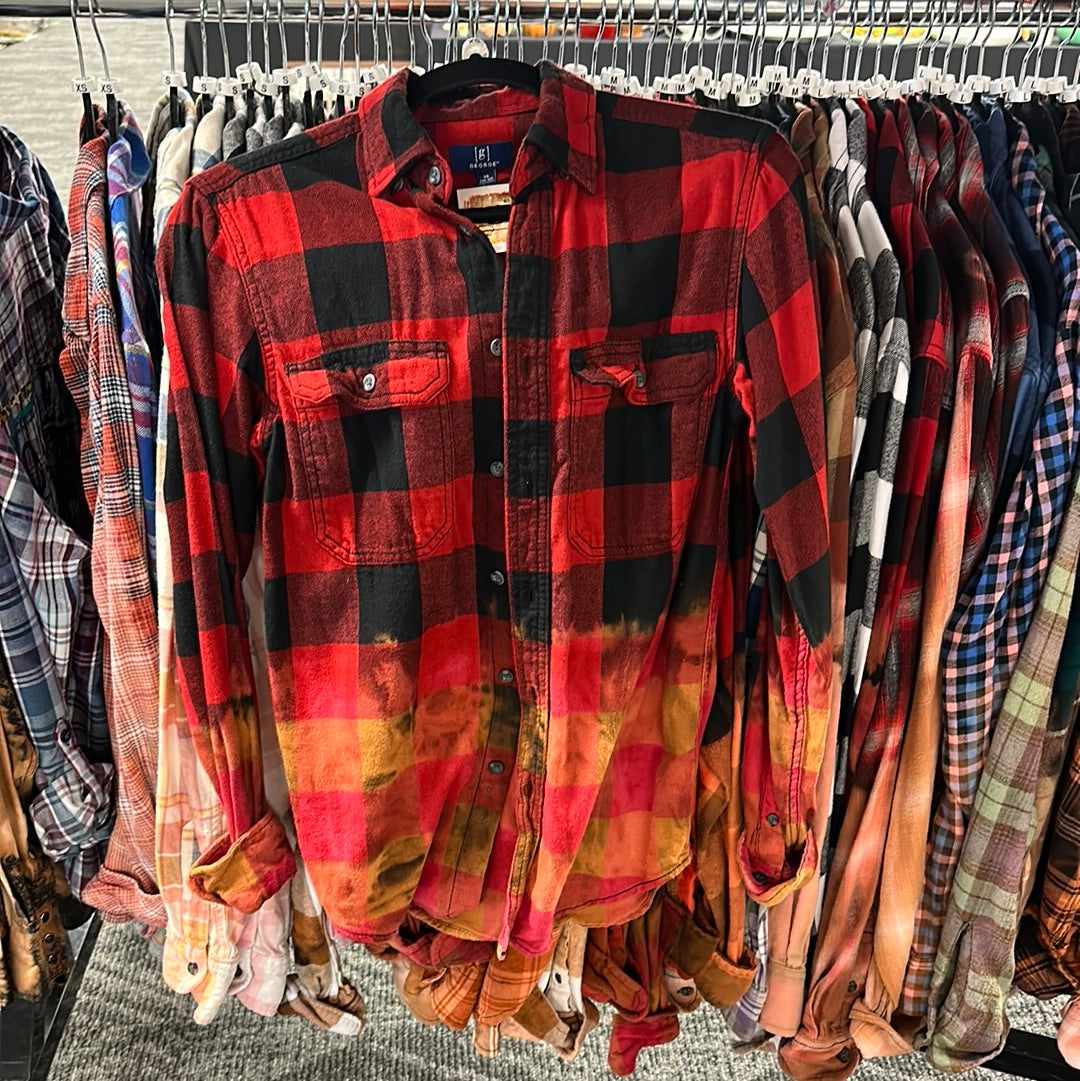 Up Cycled NEW Ombré Flannel - UNISEX